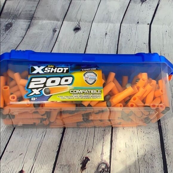 💙NEW XShot Excel Universally Compatible Foam Darts Refill Box 200 Darts by ZURU - Picture 4 of 11